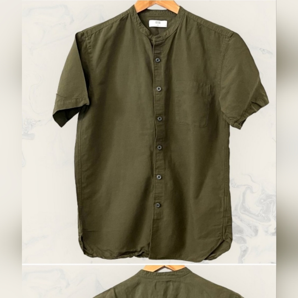 LOOKING for Uniqlo collarless linen button down - any colorway